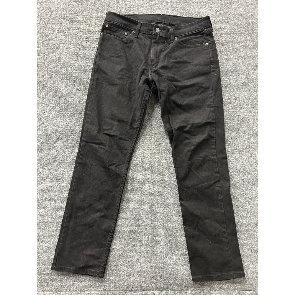 Levi's Jeans Mens Size 33 Black 511 Slim Fit Solid Cotton Stretch Casual Denim